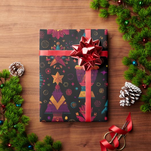 可愛らしいデザイン ラッピングペーパー (クリスマスギフト)