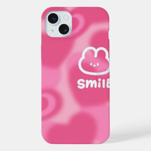 可愛らしいピンクがかった iPhoneケース (裏面)