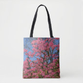 可愛らしいピンクのつつじの花 トートバッグ (正面)