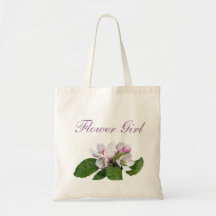 可愛らしいピンクのりんごの花の花嫁ジュニアブライド