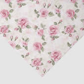 可愛らしいピンクのバラの花のブライズシャワー 薄葉紙 (詳細)