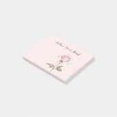 可愛らしいピンクのバラの花 ポストイット (アングル)