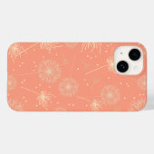 可愛らしいピンクのフラワーダンディライオン Case-Mate iPhoneケース (裏面 (横))