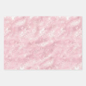 可愛らしいピンクのブッシュパール結婚前お披露目パーティー ラッピングペーパーシート (正面2)