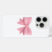 可愛らしいピンクのリボンのスマホケース | ソフトガール Case-Mate iPhoneケース (裏面 (横))