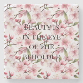 可愛らしいピンクの桜の花 ストーンコースター