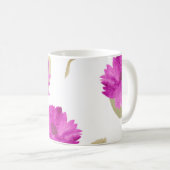 可愛らしいピンクの花マグカップ コーヒーマグカップ (正面右)