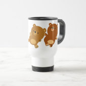 可愛らしいフェイスチャートンベアタンブラー トラベルマグ (正面右)