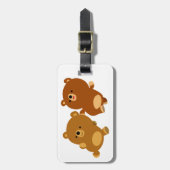 可愛らしいフェイスブックアニメ ラゲッジタグ (正面縦)