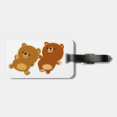 可愛らしいフェイスブックアニメ ラゲッジタグ (裏面横)