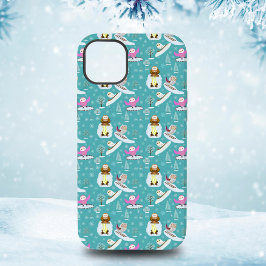 可愛らしいフクロウの冬の日 Case-Mate iPhone 14 PLUSケース