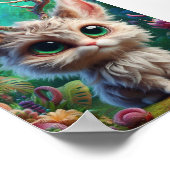 可愛らしいフワフワのジャッカロープ ポスター (角)