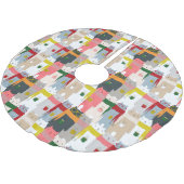 可愛らしいベアーブラシ付きポリエステルツリースカート ブラッシュドポリエステルツリースカート (アングル)