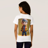 可愛らしいベビーステッカーTee – かわいい&快適! Tシャツ (裏面フル)