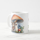 可愛らしいベビームース傘下 コーヒーマグカップ (正面左)