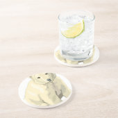 可愛らしいホッキョクグマ コースター (側面)