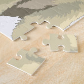 可愛らしいホッキョクグマ ジグソーパズル (側面)