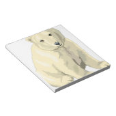 可愛らしいホッキョクグマ ノートパッド (アングル)