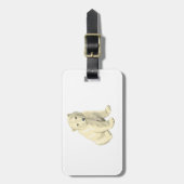 可愛らしいホッキョクグマ ラゲッジタグ (正面縦)