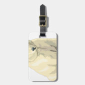 可愛らしいホッキョクグマ ラゲッジタグ (正面縦)