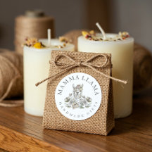 可愛らしいラマ水彩画フローラ