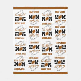 可愛らしい中型のサッカーママ フリースブランケット