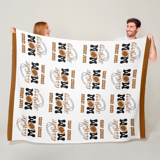 可愛らしい大きなサイズのサッカーママ フリースブランケット (インサイチュ)