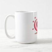 可愛らしい子猫をハートマグで コーヒーマグカップ (左)