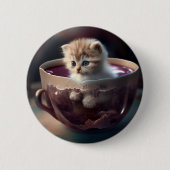 可愛らしい子猫 缶バッジ (正面)