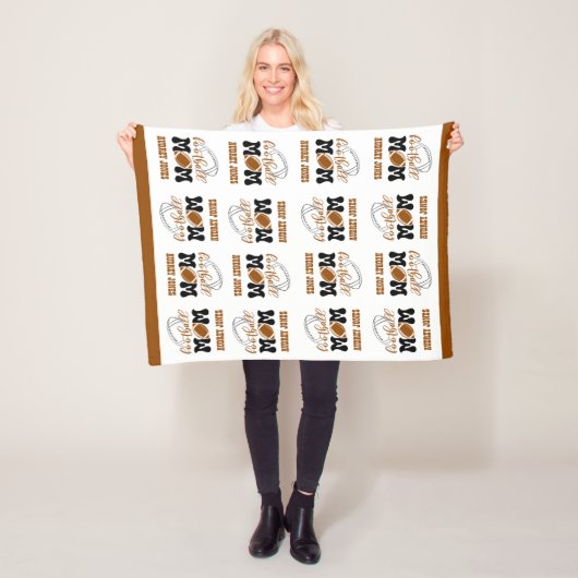 可愛らしい小さなサイズのサッカーママ フリースブランケット (インサイチュ)