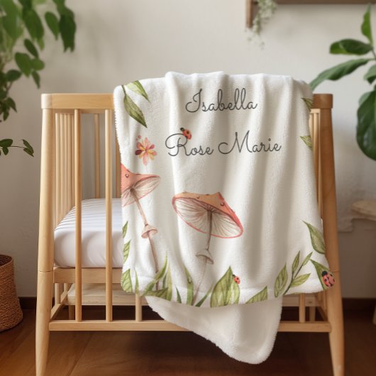 可愛らしい小さなラディバグ | Monogram Sherpa毛布 シェルパブランケット