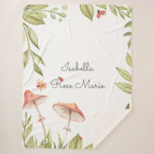 可愛らしい小さなラディバグ | Monogram Sherpa毛布 シェルパブランケット (正面)