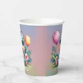 可愛らしい小さな恐竜の赤ちゃんシャワー紙カップ 紙コップ (左)