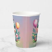 可愛らしい小さな恐竜の赤ちゃんシャワー紙カップ 紙コップ (右)