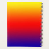 可愛らしい小さな齧歯動物が赤いリンゴを閉じて保持 プランナー手帳 (裏面)