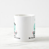 可愛らしい平手打ち8人タコに見えるかもおもしろいしれない コーヒーマグカップ (中央)