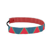 可愛らしい幾何学模様ブルー緑かわいい アスレチックヘッドバンド (左)