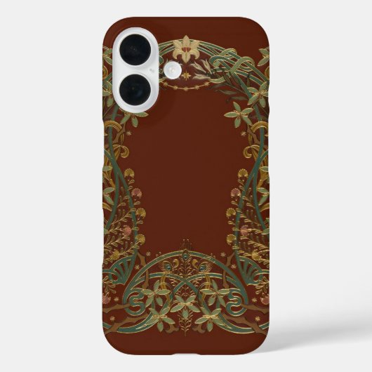 可愛らしい新芸術様式のユリの花 Case-Mate iPhoneケース (裏面)