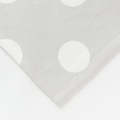 可愛らしい犬の顔で子供をドット フリースブランケット (角)