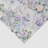 可愛らしい紫色ラベンダーの白いバラの花のウェディング 薄葉紙 (詳細)
