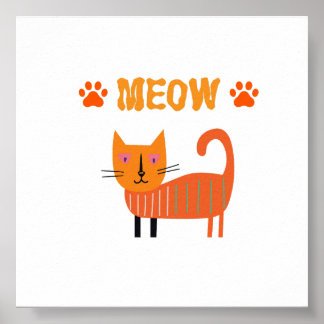 可愛らしい色彩猫素晴らし様 ポスター