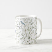 可愛らしい青い鳥は信じる  コーヒーマグカップ (正面右)