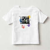 可愛らしい「I話 Toddler」 Toddler Girls Tシャツ (正面)