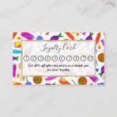 可愛アートいカラフルハロウィーンキャンディウォーター色 ロイヤリティカード (正面)