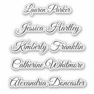 可愛エレガントいお洒落台本の名前は シール