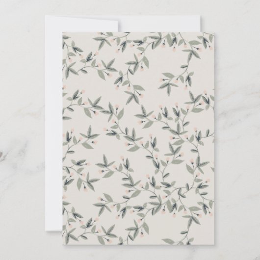 可愛エレガントいアクアブルーフローラティーポットクレスト結婚ズ サンキューカード (裏面)