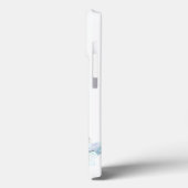 可愛エレガントいガーリー青いモダン花とドレス Case-Mate iPhoneケース (裏面 / 左)