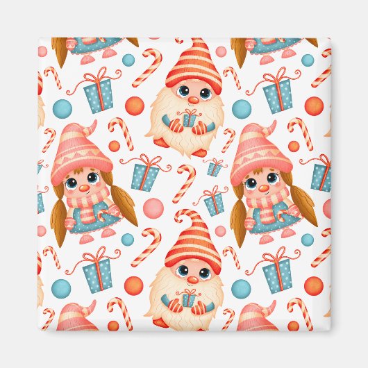 可愛エレガントいクリスマス マグネット (正面)