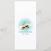 可愛エレガントいディナーに結婚甘い メニュー (裏面)