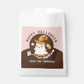 可愛エレガントいハロウィーンブーティーブー幽霊 フェイバーバッグ (正面)